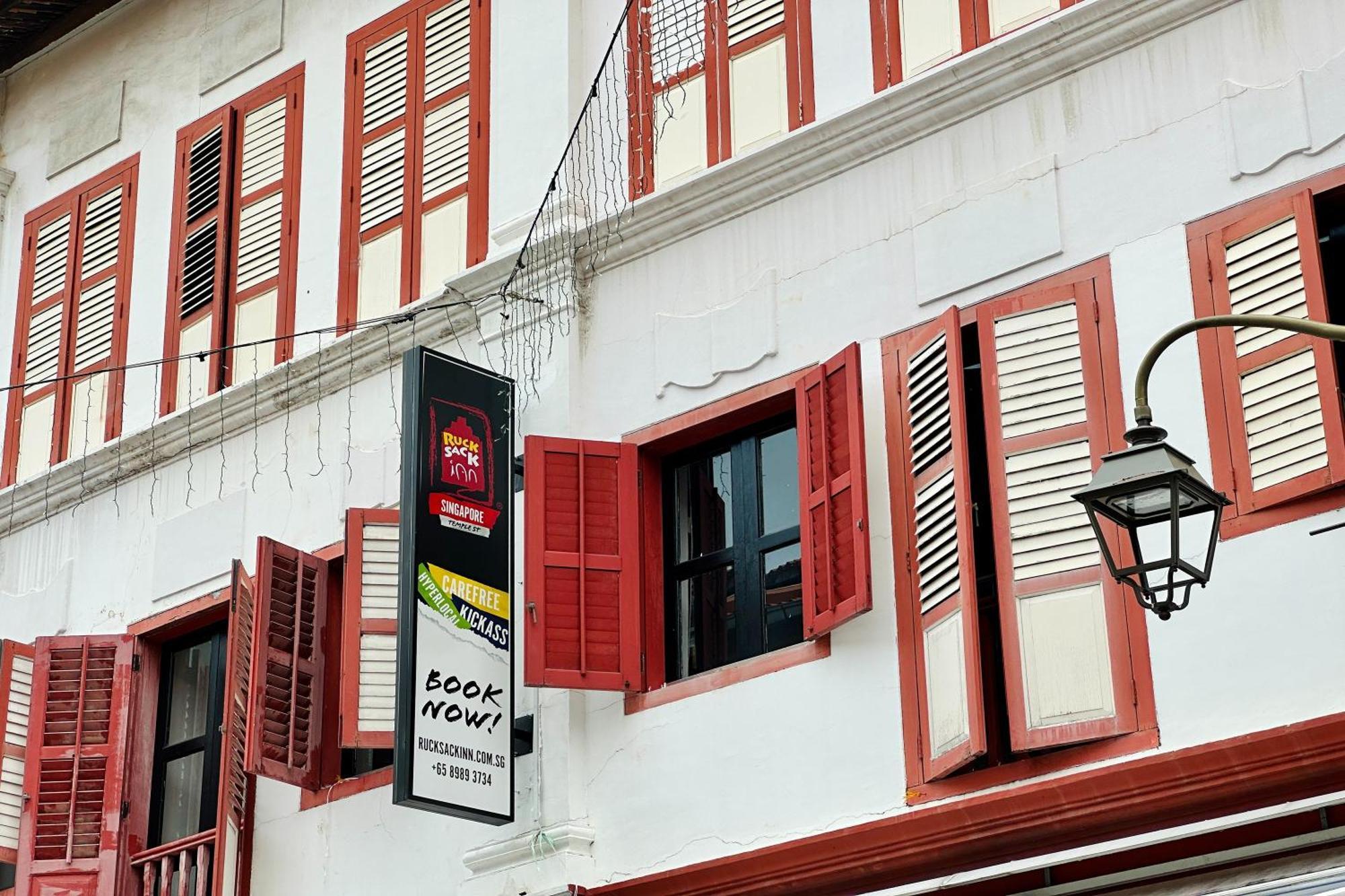Rucksack Inn Temple Street Singapur Exterior foto